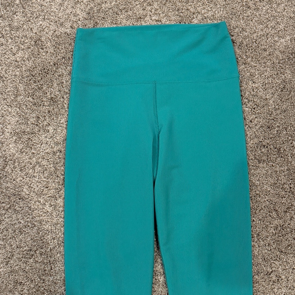 Beach Riot Teal Ribbed Legging - Picture 2 of 5